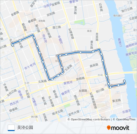 闵行7路 bus Line Map