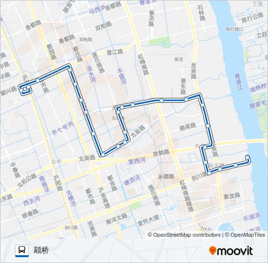 闵行7路 Bus Line Map