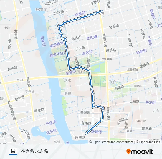 浦江16路 Bus Line Map