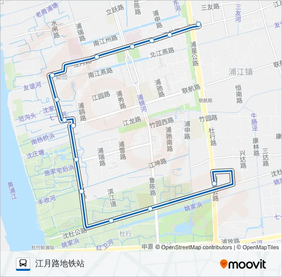 浦江16路 Bus Line Map