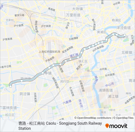 地铁9号 LINE 9路的线路图