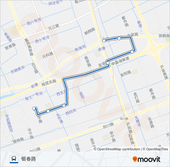 公交闵行24路的线路图