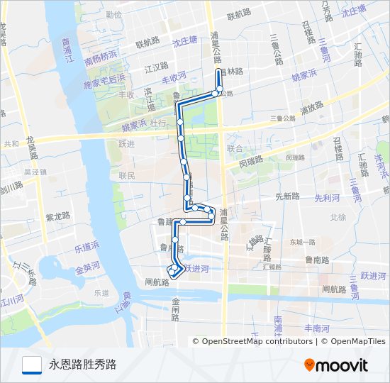 闵行42路 bus Line Map