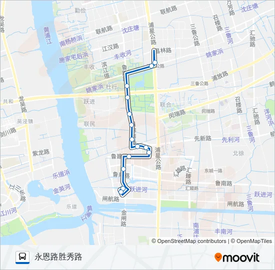 闵行42路 Bus Line Map