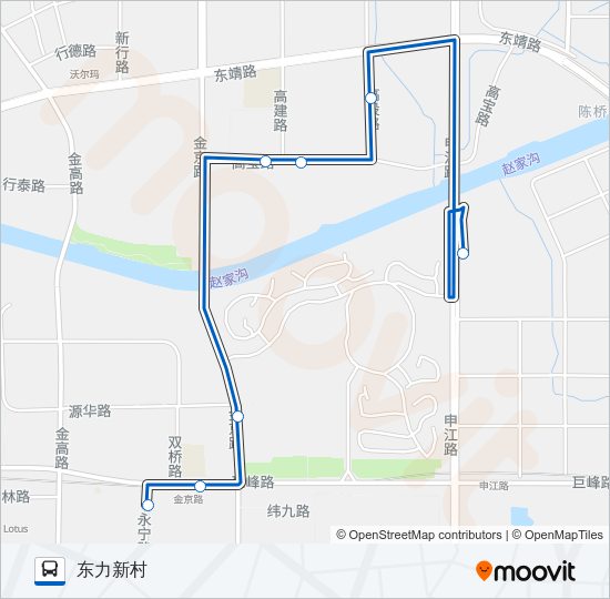 公交1006路的线路图
