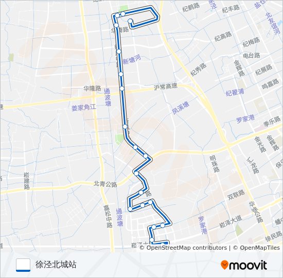 公交华新8路的线路图