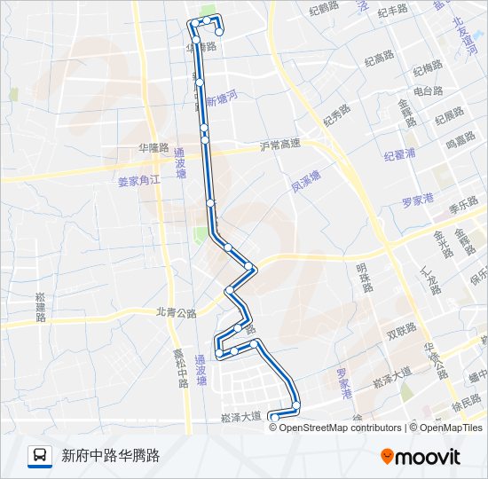 华新8路 Bus Line Map