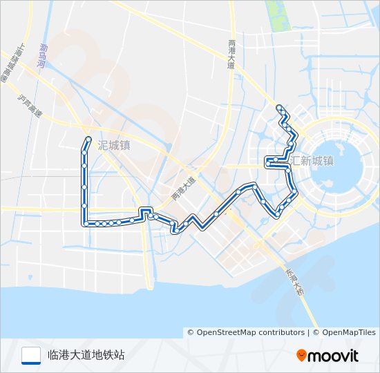 公交申港3路的线路图