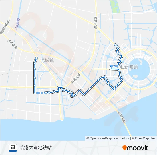 公交申港3路的线路图