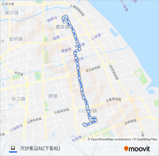 公交浦东32路的线路图