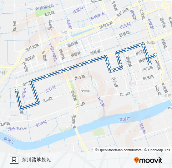 江川4路 Bus Line Map