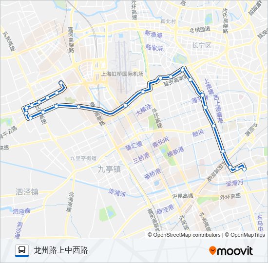 公交865路的线路图