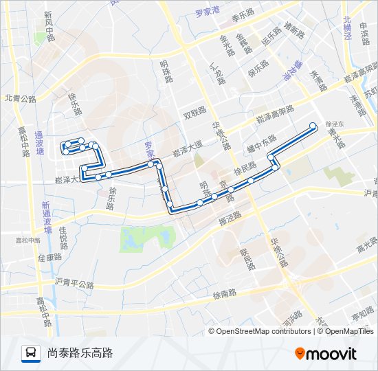 公交872路的线路图