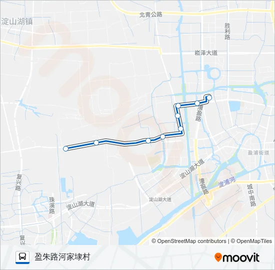 公交1509路的线路图