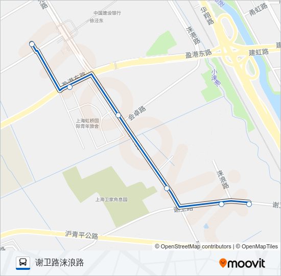 公交1511路的线路图