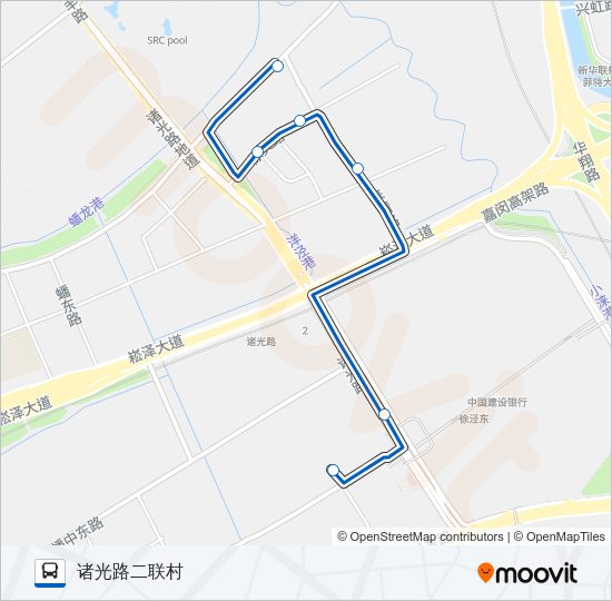 公交1512路的线路图