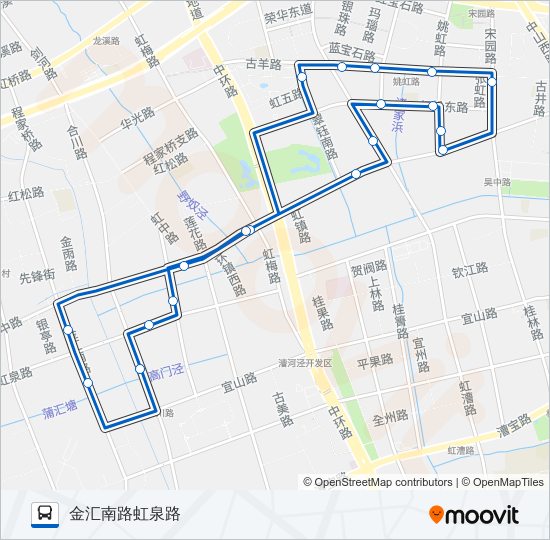 虹桥镇社区巴士 bus Line Map