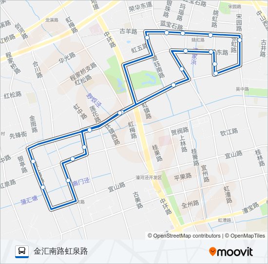 虹桥镇社区巴士 Bus Line Map