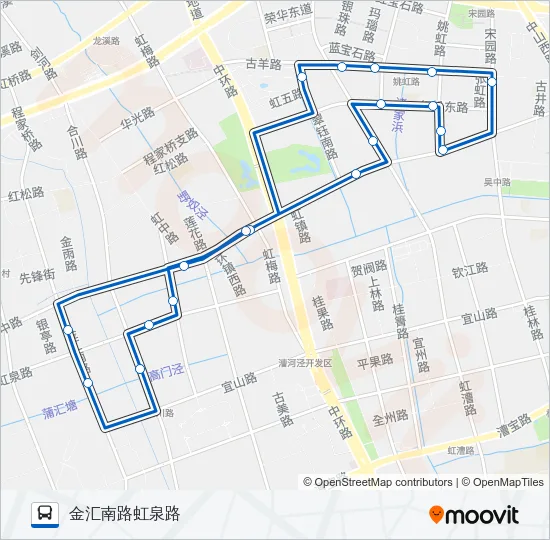 虹桥镇社区巴士 Bus Line Map