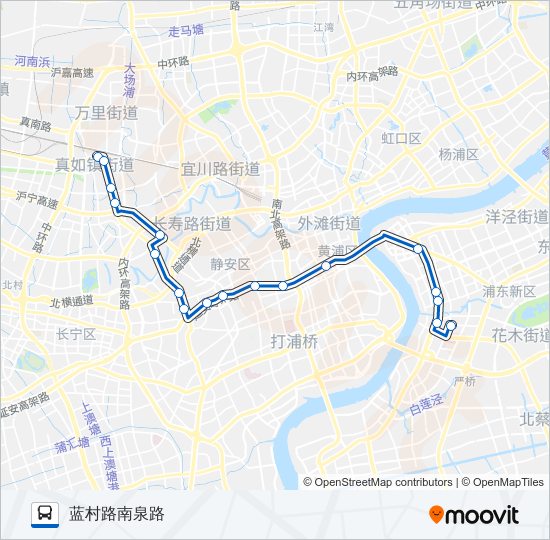 01路 bus Line Map