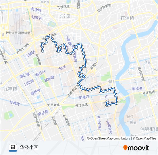 Bus 804 Route Map 804路Route: Schedules, Stops & Maps - 华泾小区(Updated)