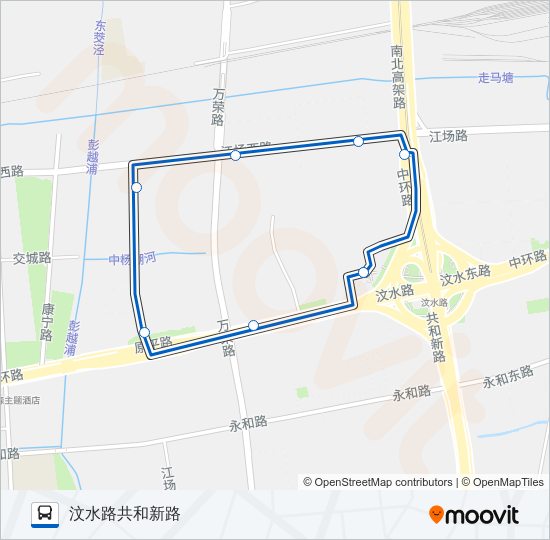 公交04区间路的线路图