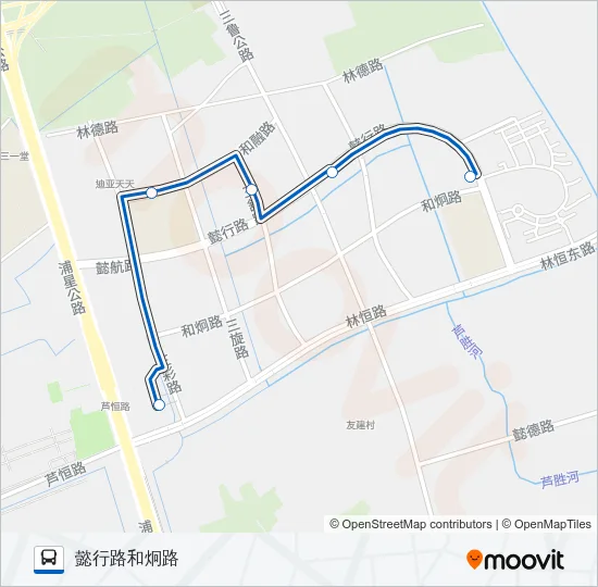 1034路 Bus Line Map