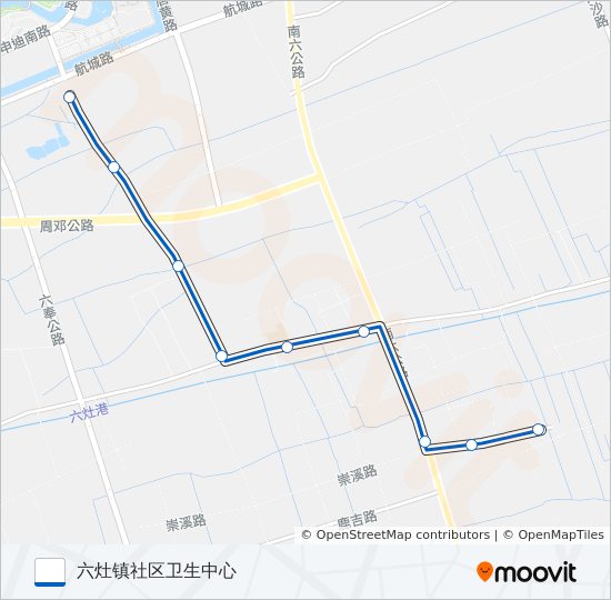 1036路 bus Line Map