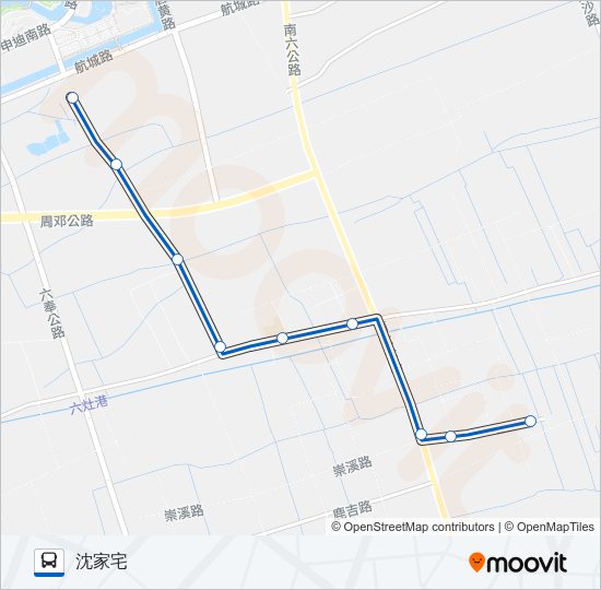 1036路 Bus Line Map