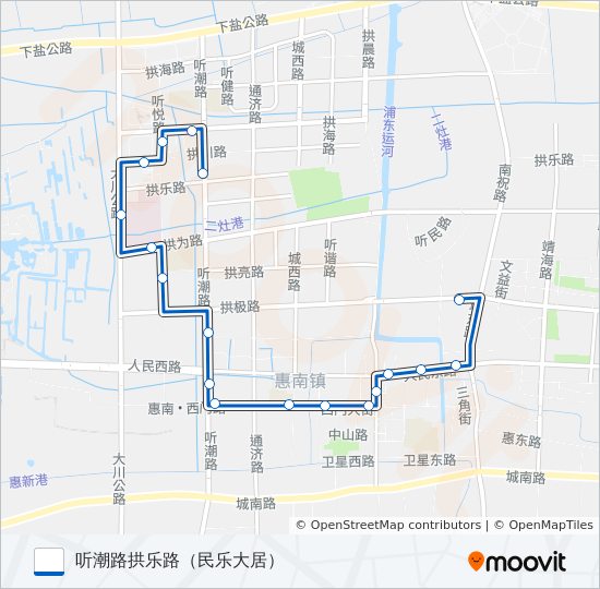 1070路 bus Line Map
