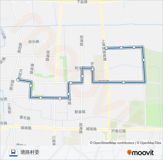 1071路 bus Line Map