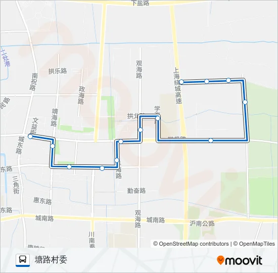 1071路 Bus Line Map