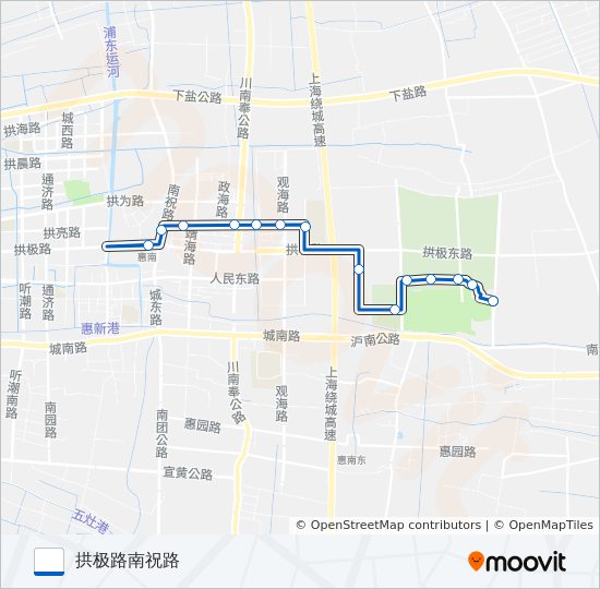 1121路 bus Line Map