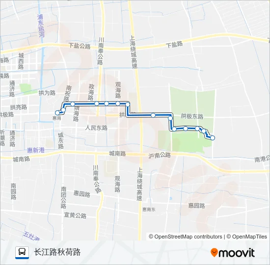 1121路 Bus Line Map