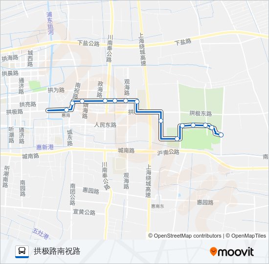1121路 Bus Line Map