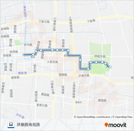 1121路 Bus Line Map