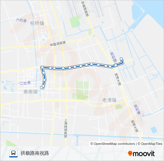 浦东30路 Bus Line Map