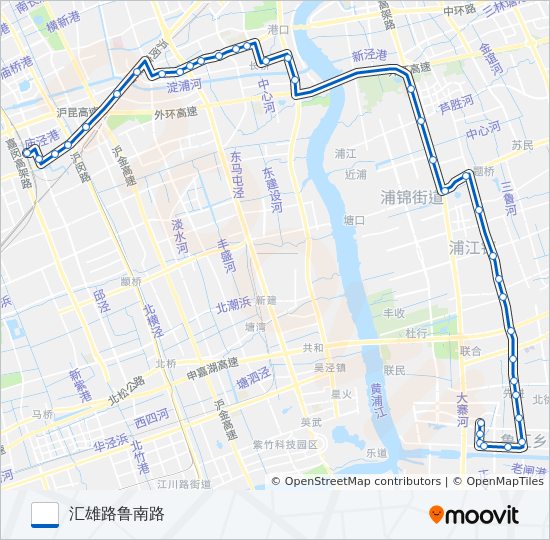 闵行20路 bus Line Map