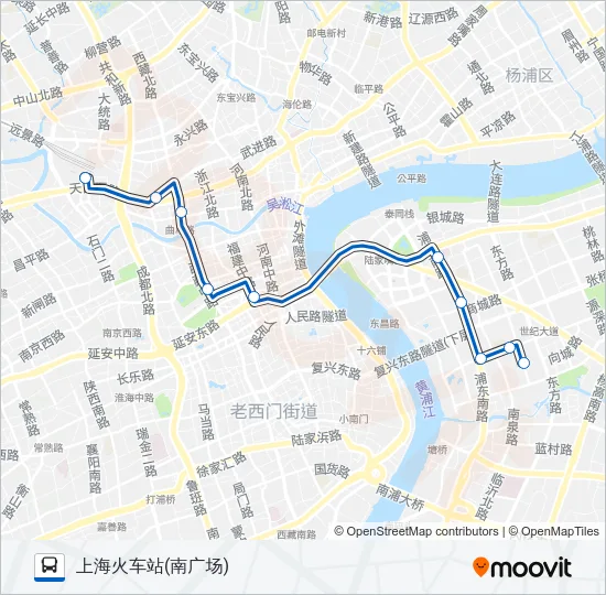 隧道夜宵线 Bus Line Map