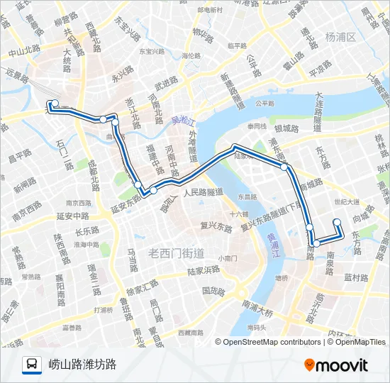 隧道夜宵线 Bus Line Map