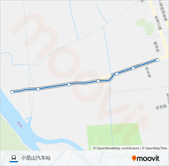1832路 Bus Line Map