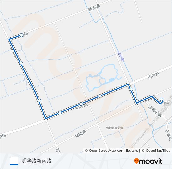 公交松江49路的线路图