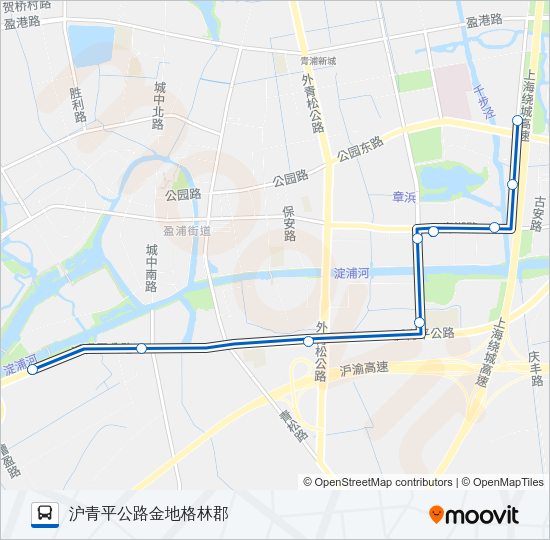 公交1501路的线路图