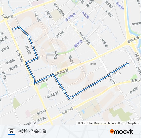 公交1503路的线路图