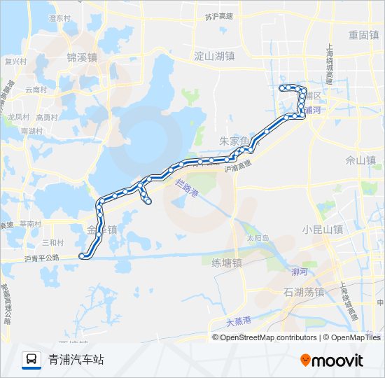 青金线 Bus Line Map