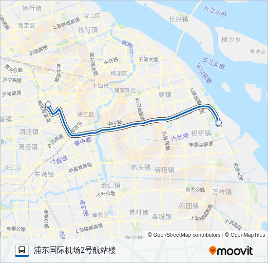 机场一线 Bus Line Map