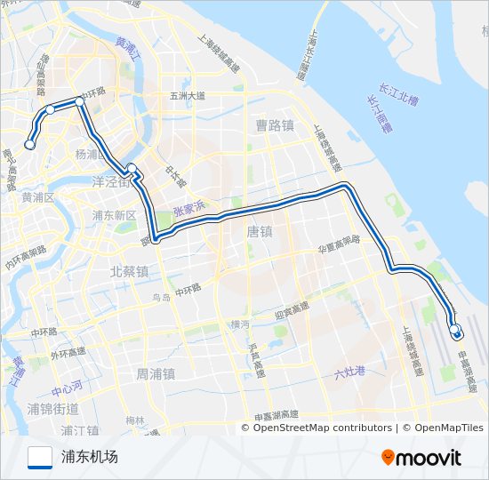 机场四线 bus Line Map