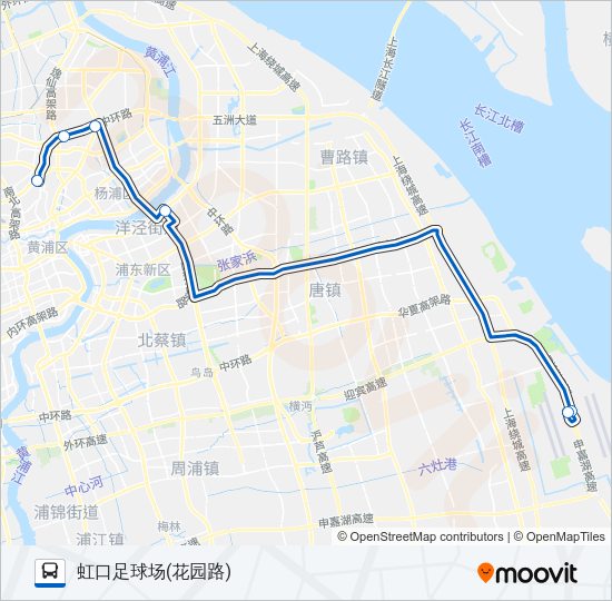 机场四线 Bus Line Map