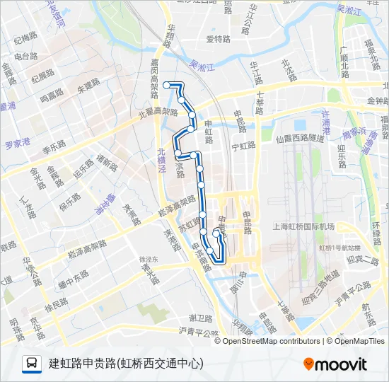 闵行23路 Bus Line Map