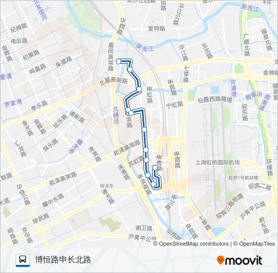 公交闵行23路的线路图